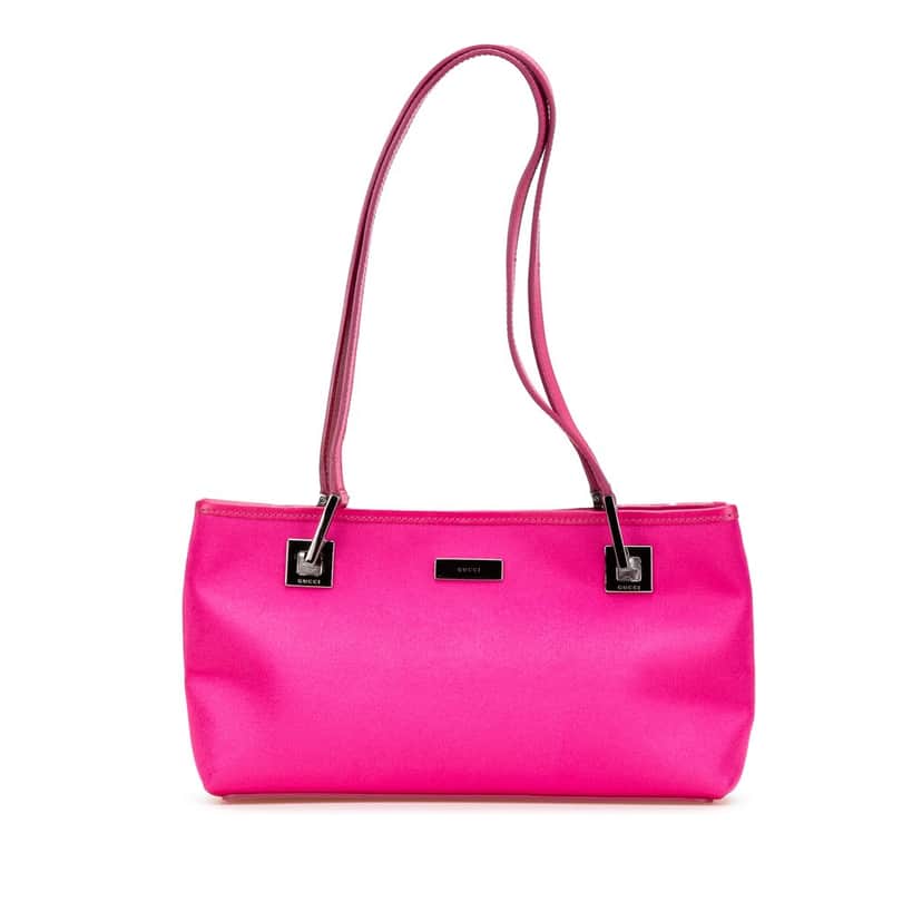 Gucci Satin Shoulder Bag Pink Satin Good condition - Front View