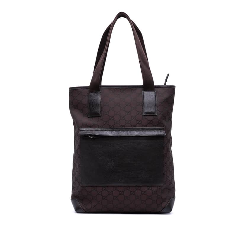 Gucci GG Canvas Tote Brown Canvas Good condition - Front View