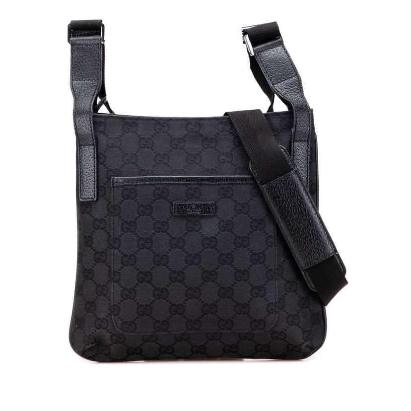 Gucci GG Canvas Crossbody Black Canvas Good condition - Front View