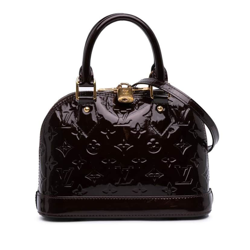 Louis Vuitton Monogram Vernis Alma BB Purple Leather Good condition - Front View