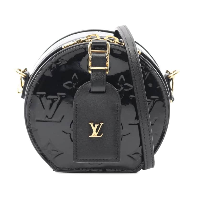 Louis Vuitton Vernis Mini Boite Chapeau Souple Black Leather Good condition - Front View