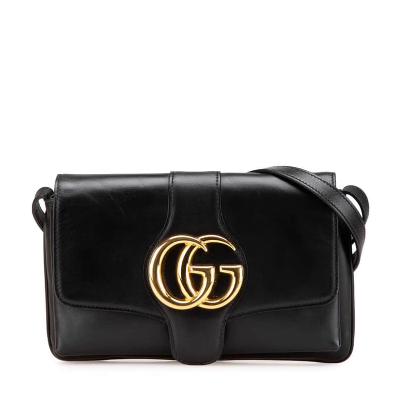 Gucci Small Leather Arli Crossbody Black Leather Good condition - Front View