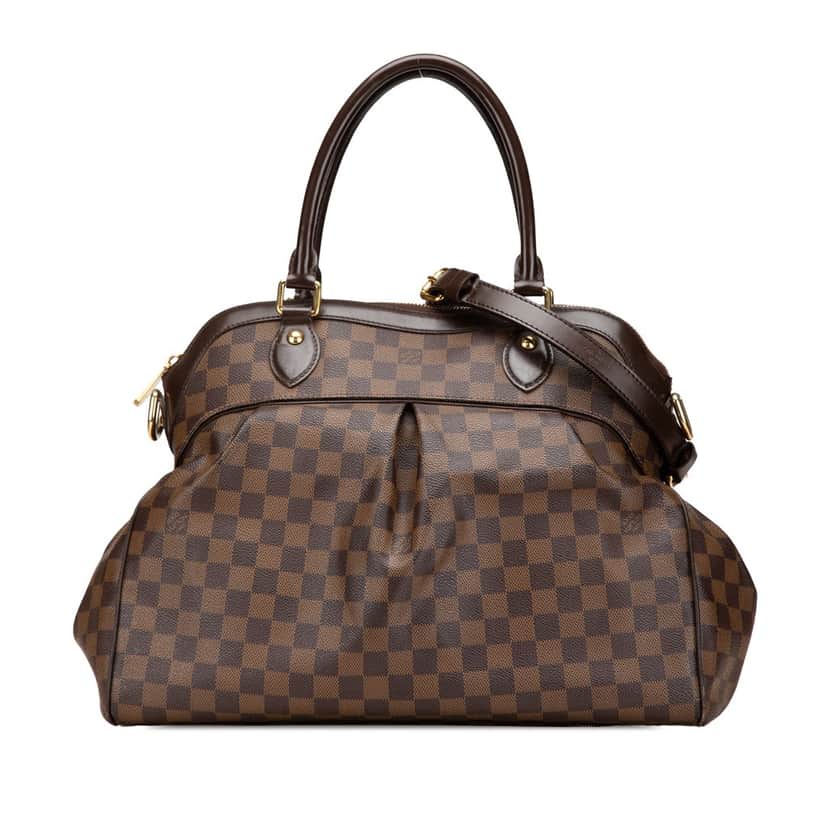 Louis Vuitton Damier Ebene Trevi GM Brown Canvas Good condition - Front View