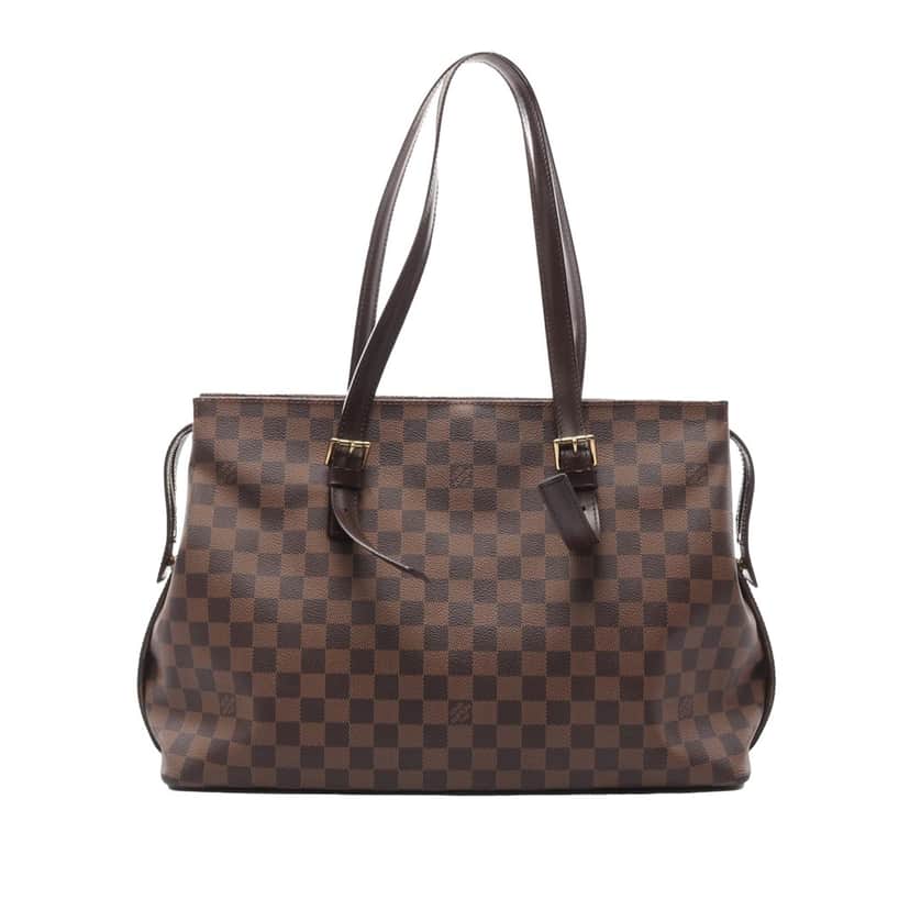 Louis Vuitton Damier Ebene Chelsea Brown Canvas Good condition - Front View