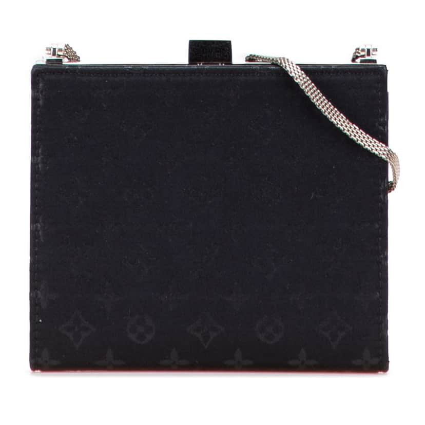 Louis Vuitton Monogram Satin Mini Ange Black Satin Very good condition - Front View