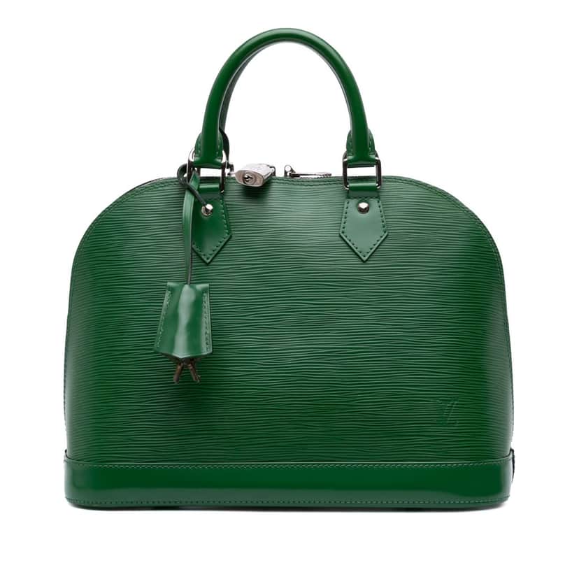 Louis Vuitton Epi Alma PM Green Leather Good condition - Front View