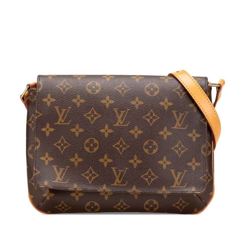 Louis Vuitton Monogram Musette Tango Short Strap Brown Canvas Good condition - Front View
