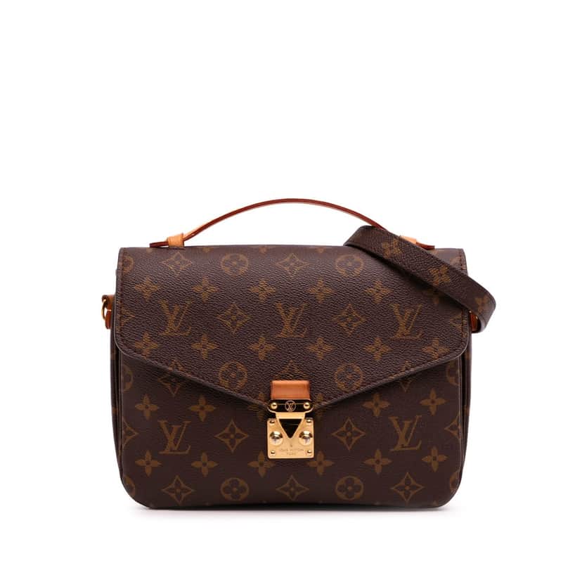 Louis Vuitton Monogram Pochette Metis Brown Canvas Good condition - Front View