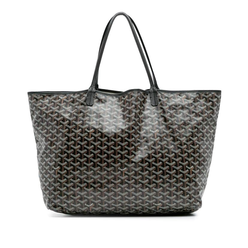 Goyard Goyardine Saint Louis GM Black Canvas Good condition - Front View