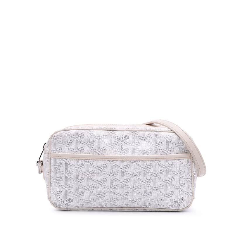Goyard Goyardine Cap Vert Crossbody White Canvas Good condition - Front View