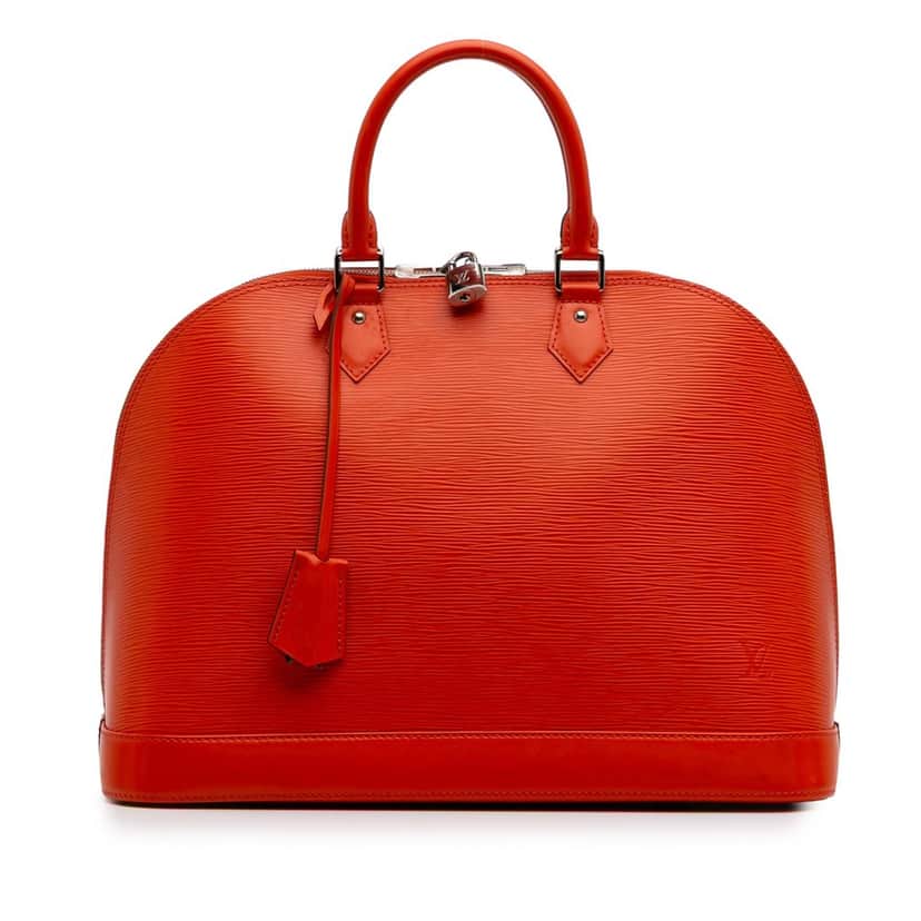 Louis Vuitton Epi Alma GM Orange Leather Good condition - Front View