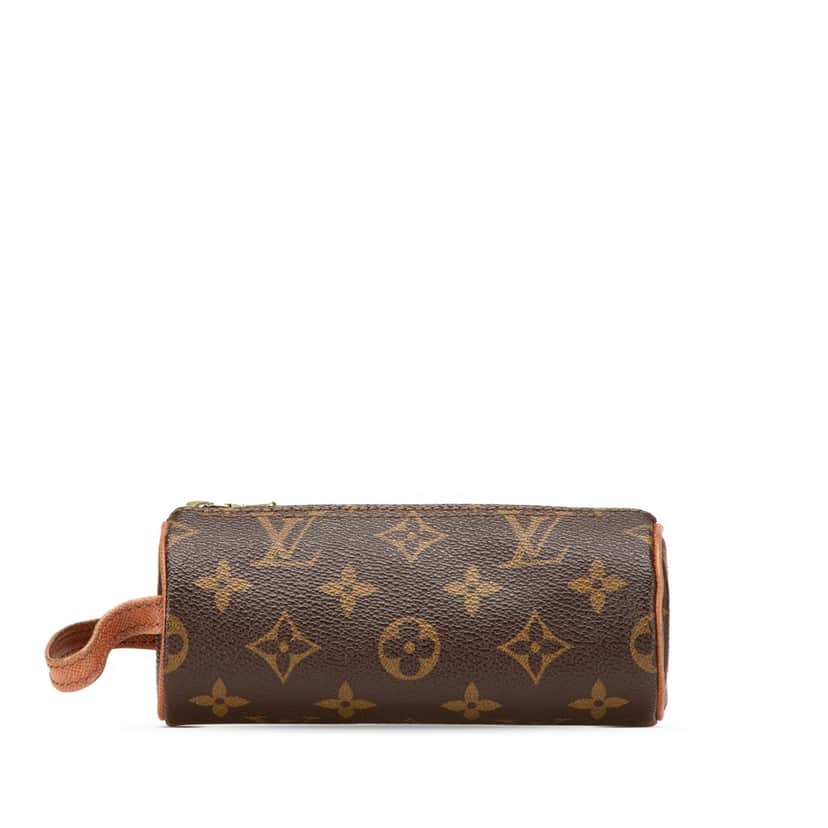 Louis Vuitton Monogram Etui Golf Ball Case Brown Canvas Good condition - Front View