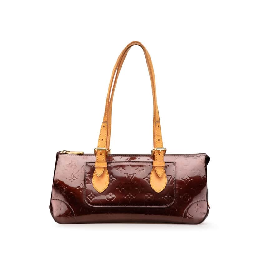 Louis Vuitton Monogram Vernis Rosewood Avenue Red Leather Fair condition - Front View
