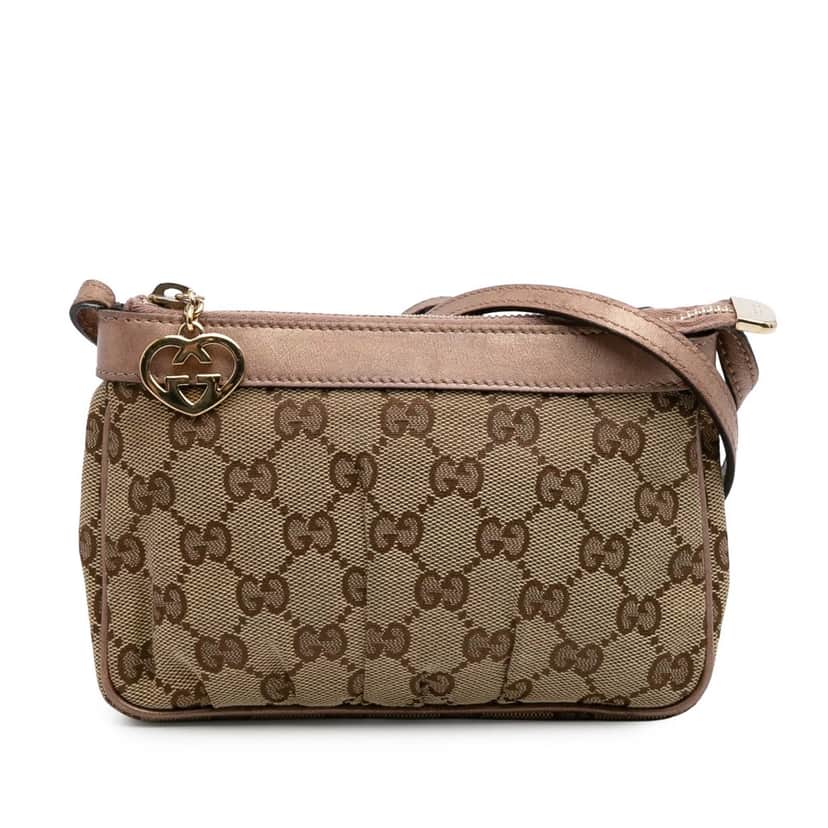 Gucci GG Canvas Lovely Crossbody Brown Canvas Good condition - Front View
