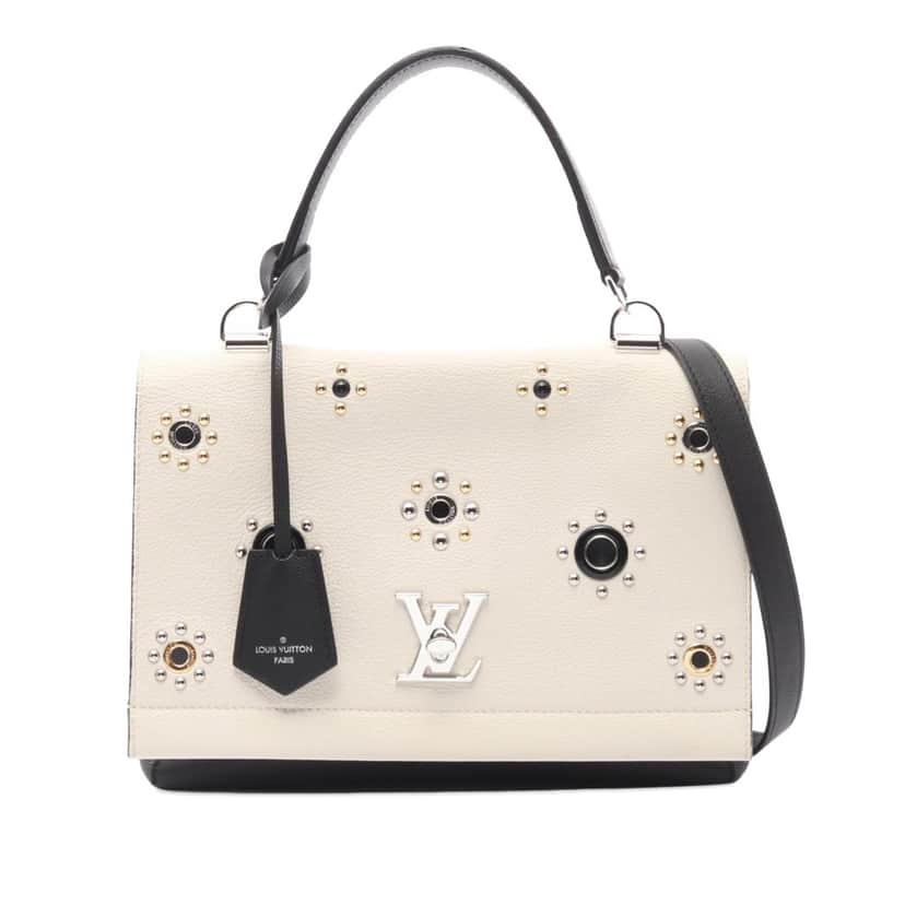 Louis Vuitton Leather Mechanical Flowers LockMe II White Leather Good condition - Front View