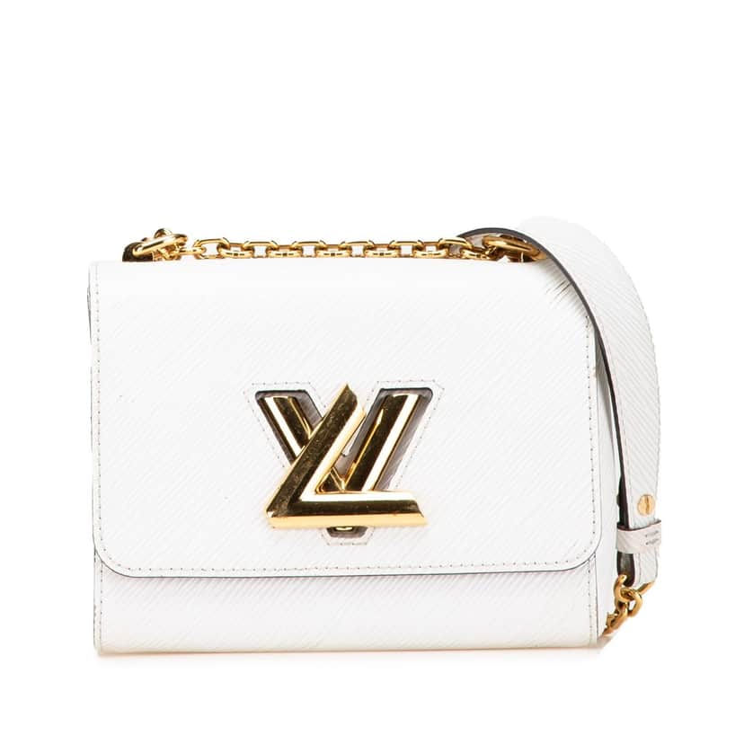 Louis Vuitton Epi Twist PM White Leather Good condition - Front View