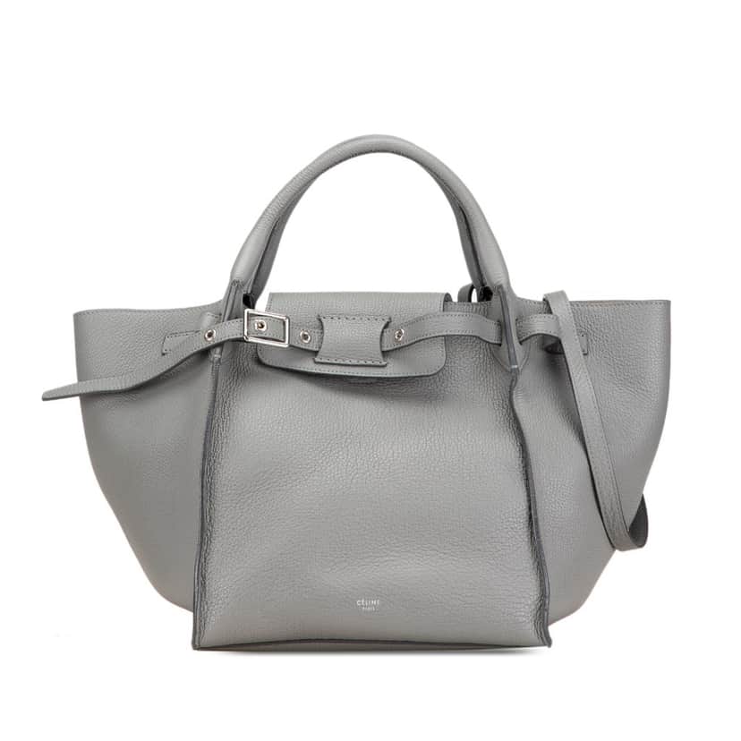Celine Small Leather Big Bag Grey Leather Good condition - Front View