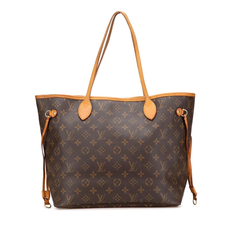 Louis Vuitton Monogram Neverfull MM Brown Canvas Good condition - Front View