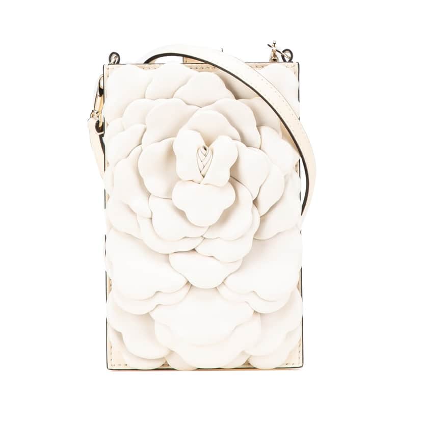 Valentino Nappa Atelier 03 Rose Edition Messenger Bag White Leather Good condition - Front View