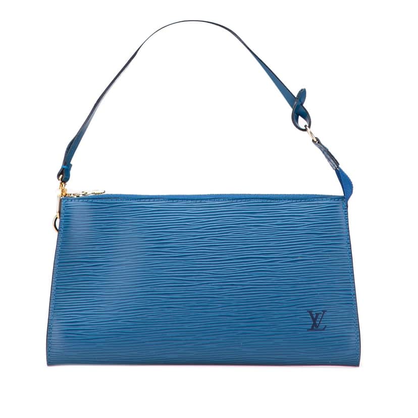 Louis Vuitton Epi Pochette Accessoires Blue Leather Good condition - Front View