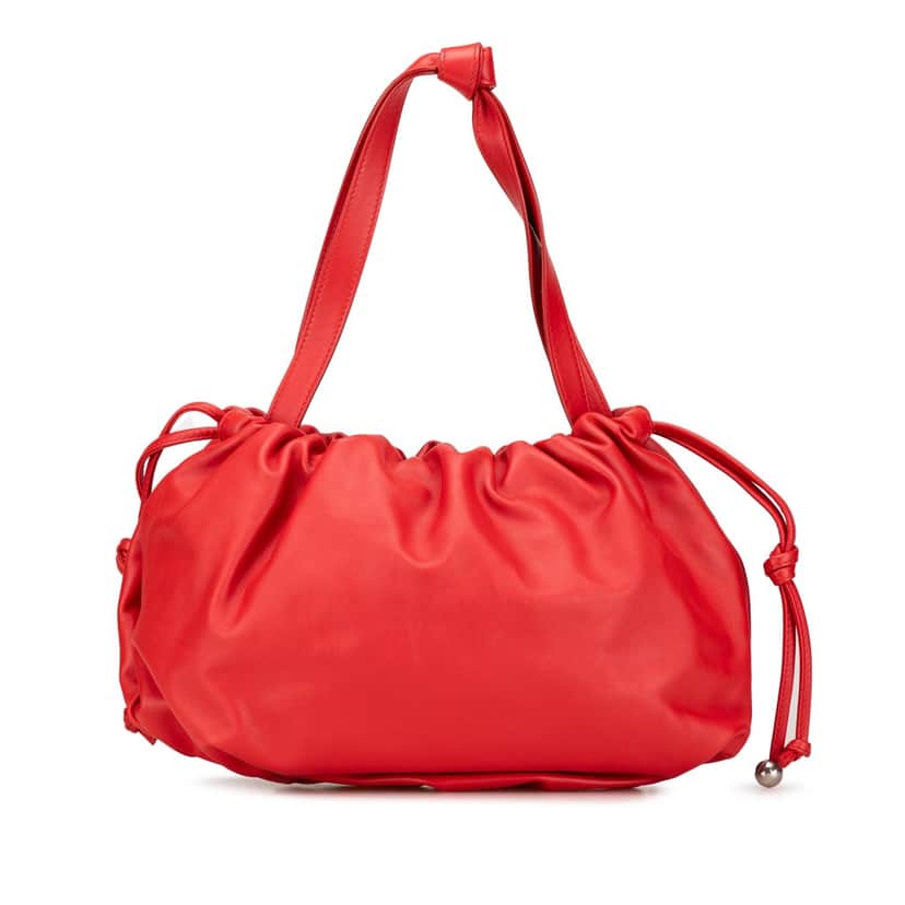 Bottega Veneta Medium Nappa The Bulb Red Leather Good condition - Front View