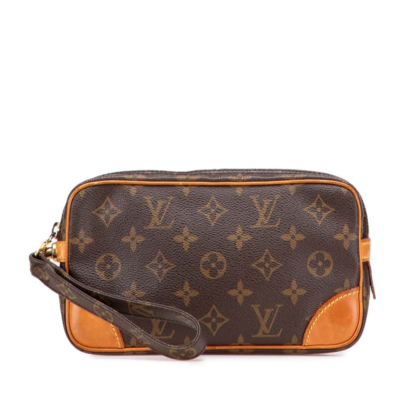 Louis Vuitton Monogram Marly Dragonne PM Brown Canvas Good condition - Front View