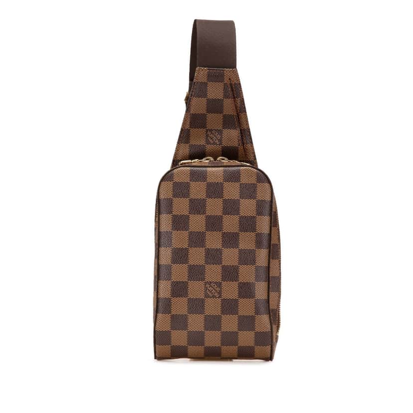Louis Vuitton Damier Ebene Geronimos Brown Canvas Good condition - Front View