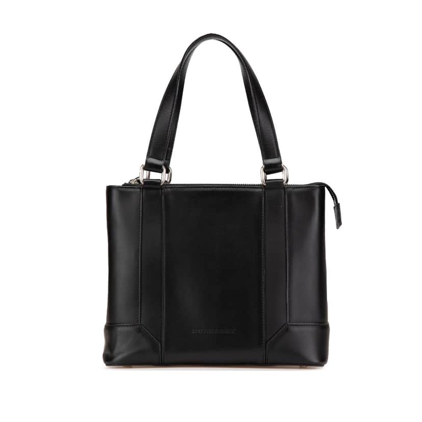 Burberry Leather Handbag Black Leather Good condition - Front View