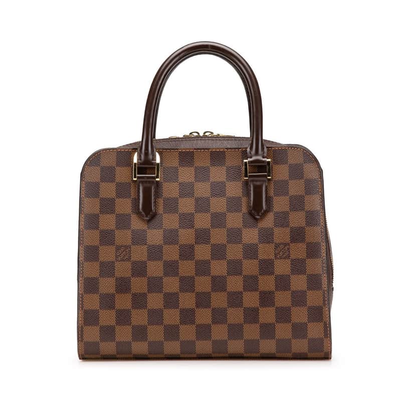 Louis Vuitton Damier Ebene Triana Brown Canvas Good condition - Front View