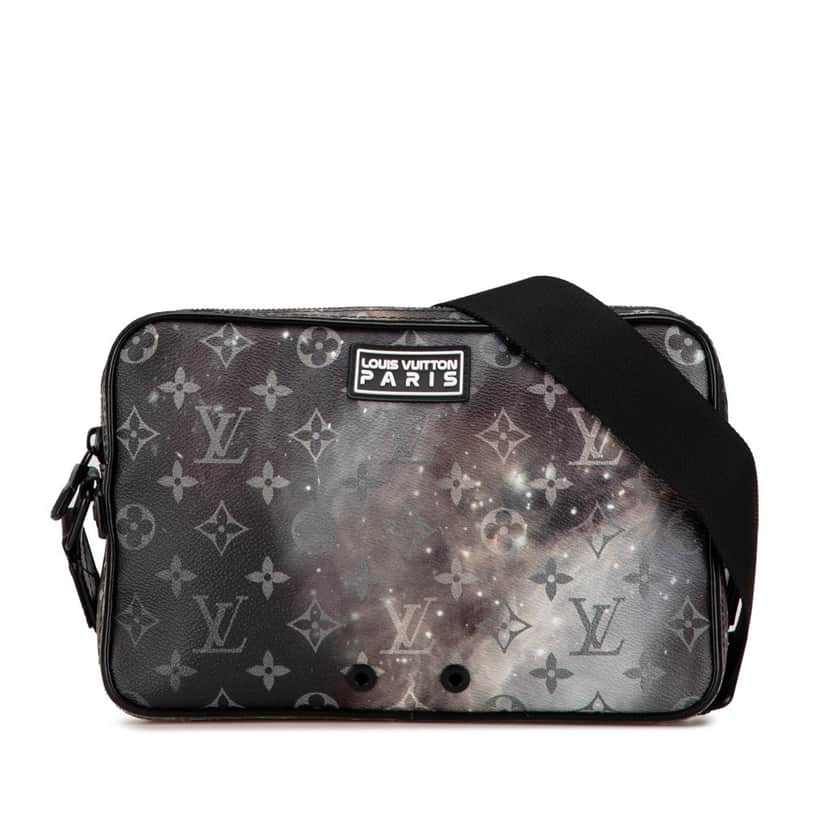 Louis Vuitton Monogram Galaxy Alpha Hobo Black Canvas Good condition - Front View