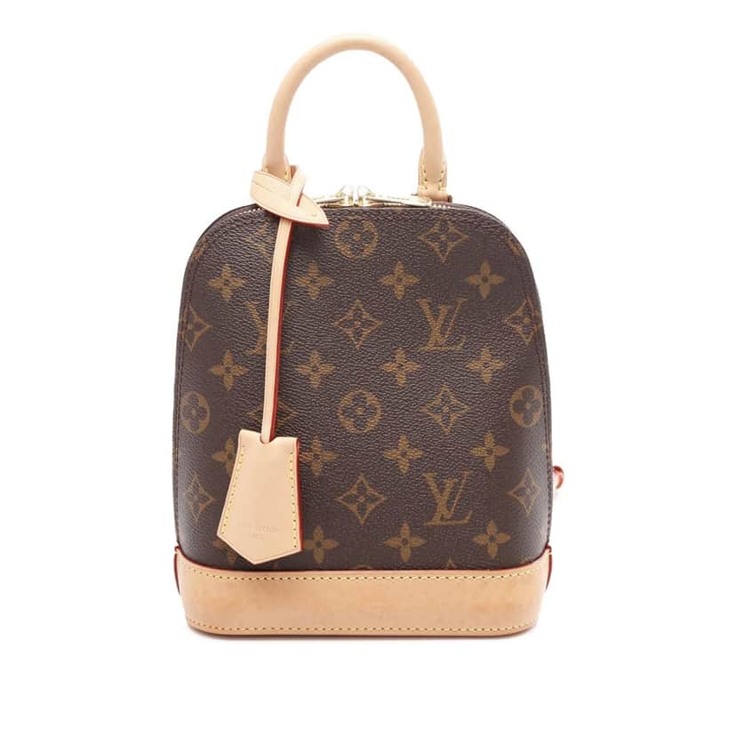 Louis Vuitton Monogram Alma Backpack Brown Canvas Good condition - Front View