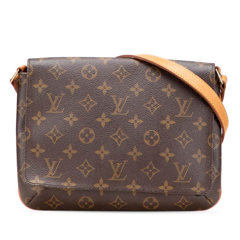 Louis Vuitton Monogram Musette Tango Long Strap Brown Canvas Good condition - Front View