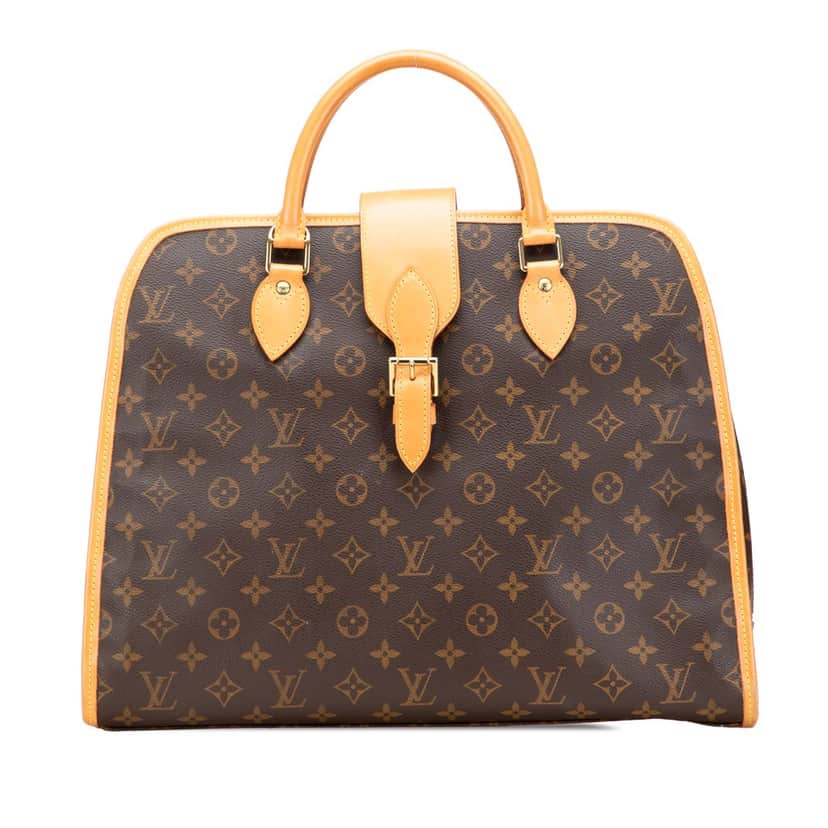 Louis Vuitton Monogram Rivoli Briefcase Brown Canvas Fair condition - Front View