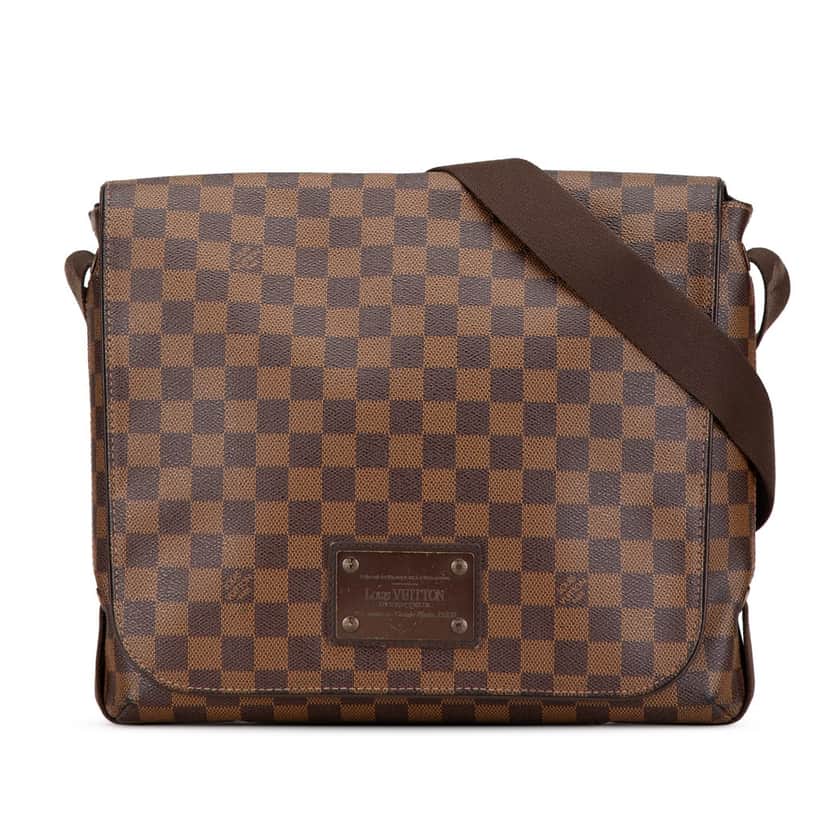 Louis Vuitton Damier Ebene Brooklyn MM Brown Canvas Good condition - Front View