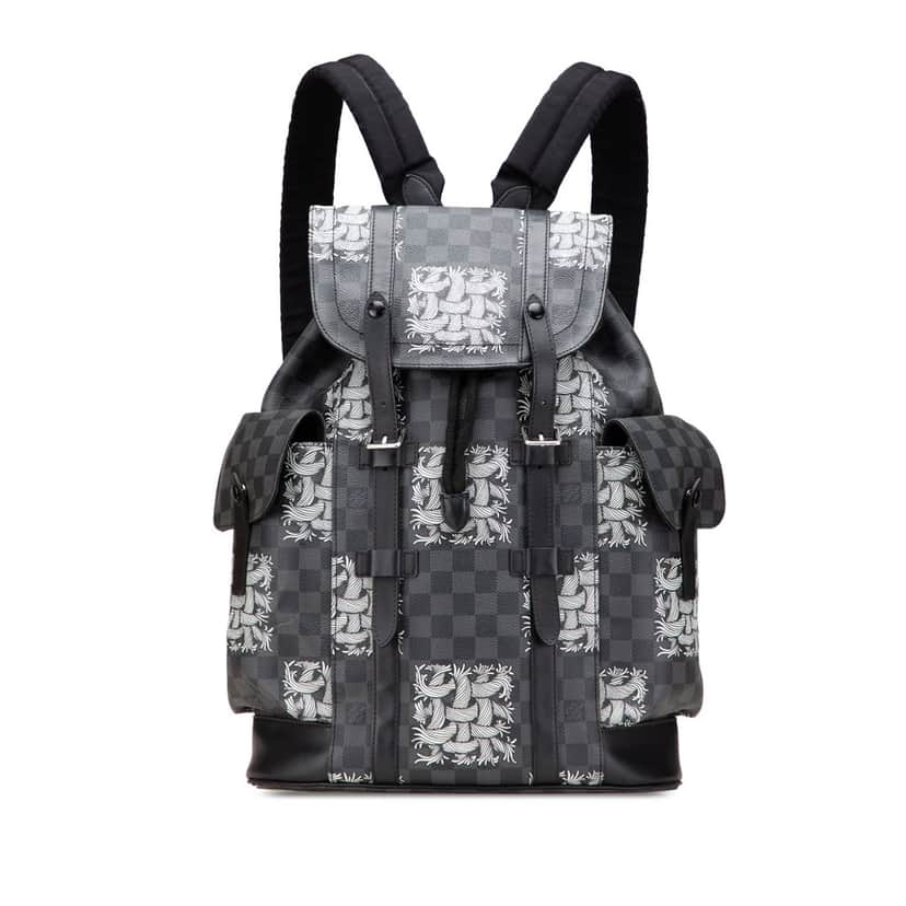 Louis Vuitton Nemeth Damier Graphite Christopher Backpack PM Black Canvas Good condition - Front View