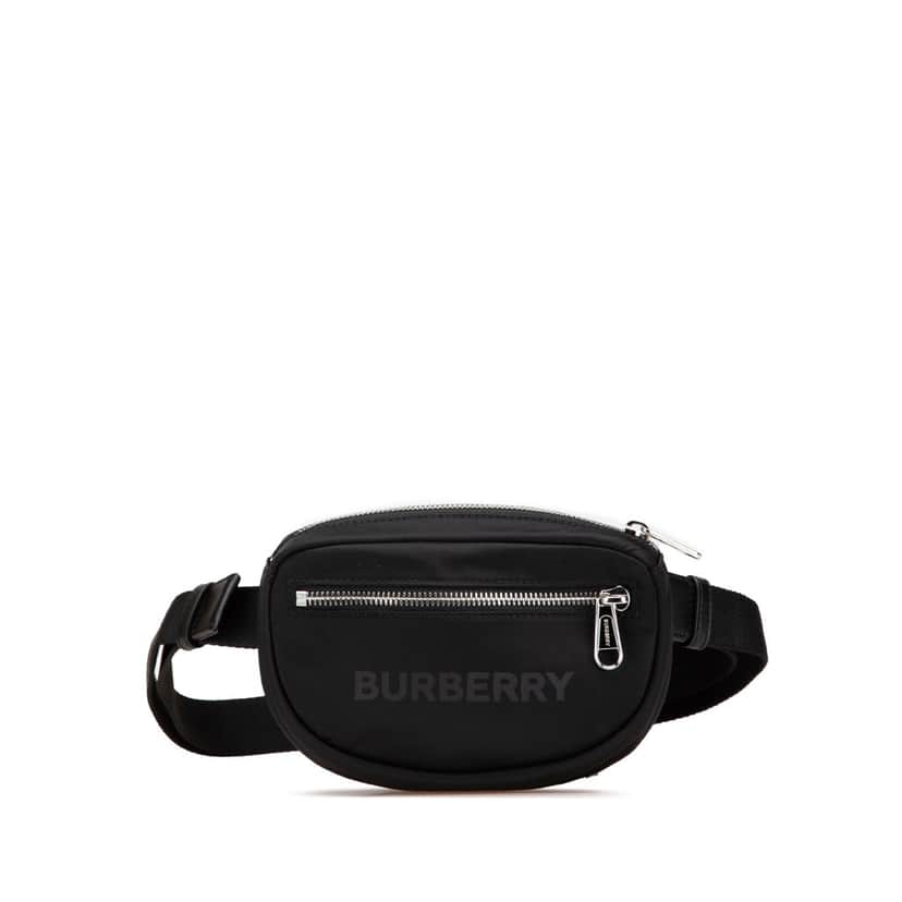 Burberry Econyl Nylon Logo Cannon Bum Bag Black Good condition - Front View