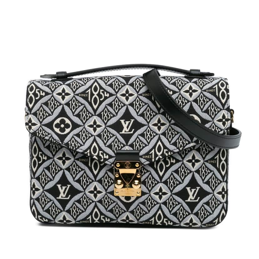 Louis Vuitton Since 1854 Pochette Metis Black Canvas Good condition - Front View