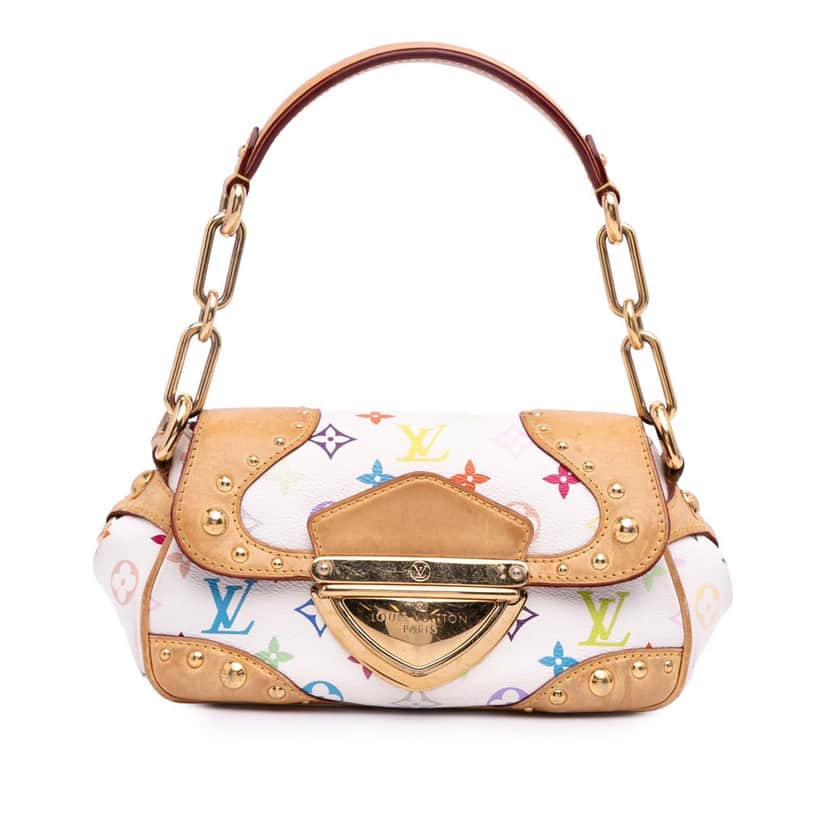 Louis Vuitton Monogram Multicolore Marilyn White Canvas Good condition - Front View