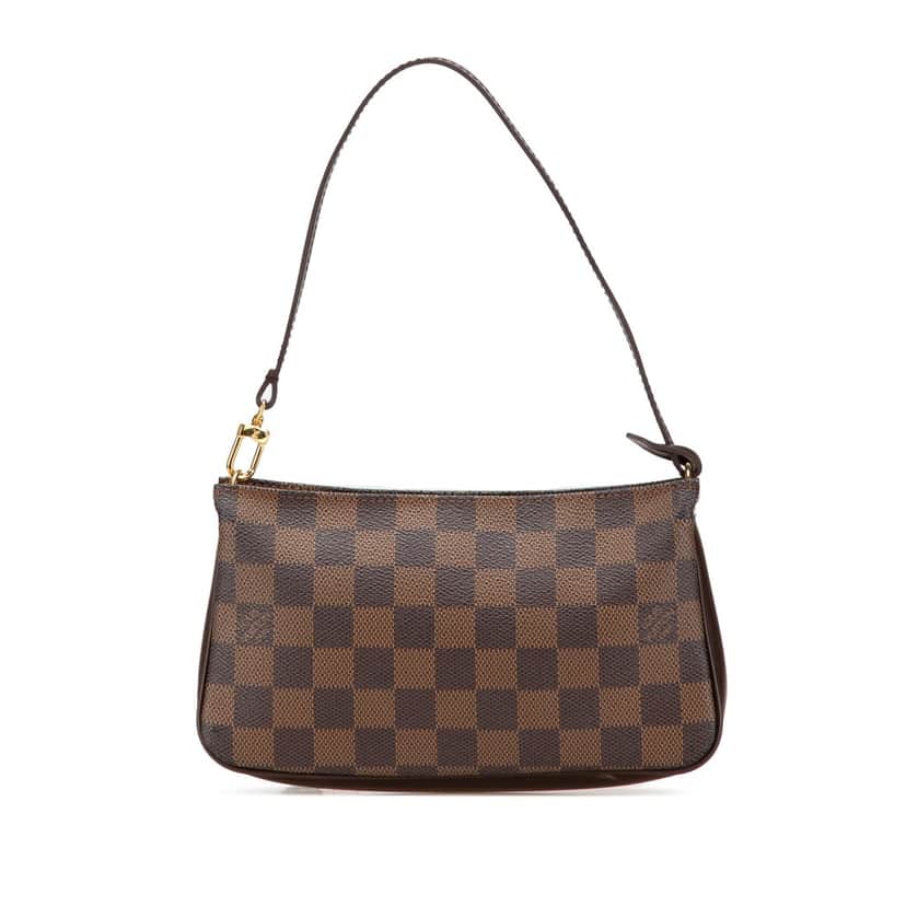 Louis Vuitton Damier Ebene Navona Brown Canvas Good condition - Front View