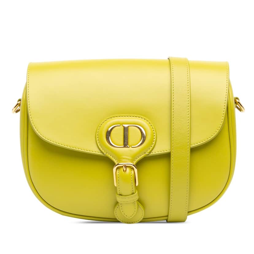 Dior Medium Leather Bobby Crossbody Green Leather Good condition - Front View