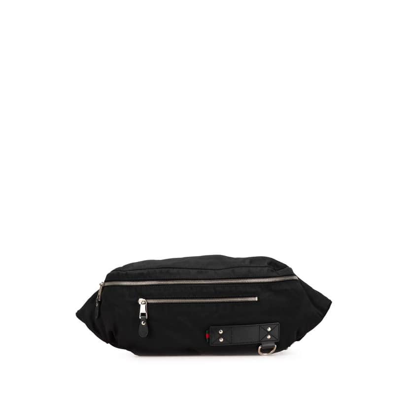 Gucci Nylon Belt Bag Black Good condition - Front View