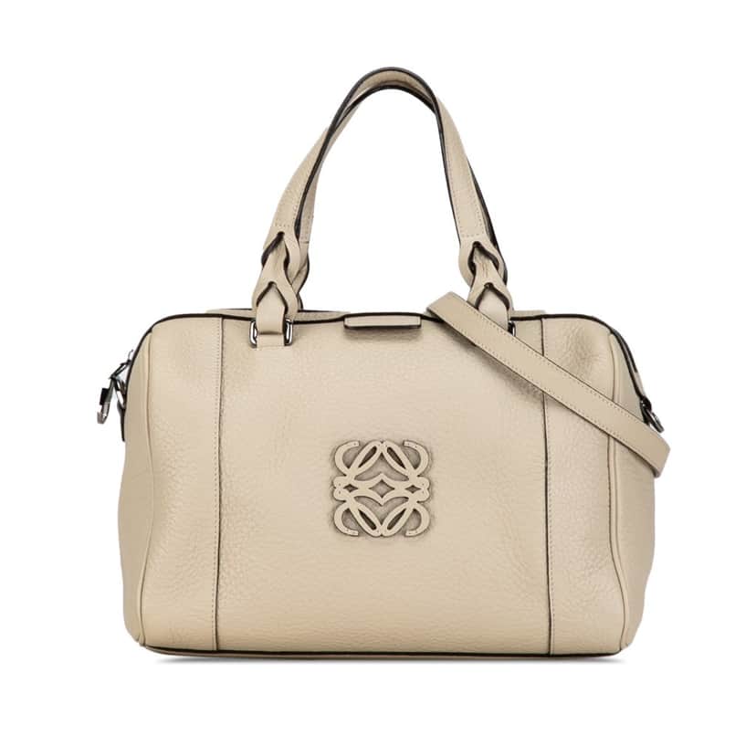 Loewe Leather Fusta 25 White Leather Good condition - Front View