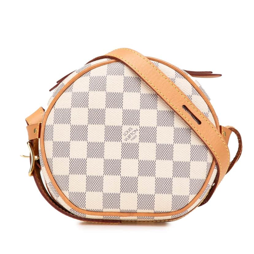 Louis Vuitton Damier Azur Boite Chapeaux Souple PM White Canvas Very good condition - Front View