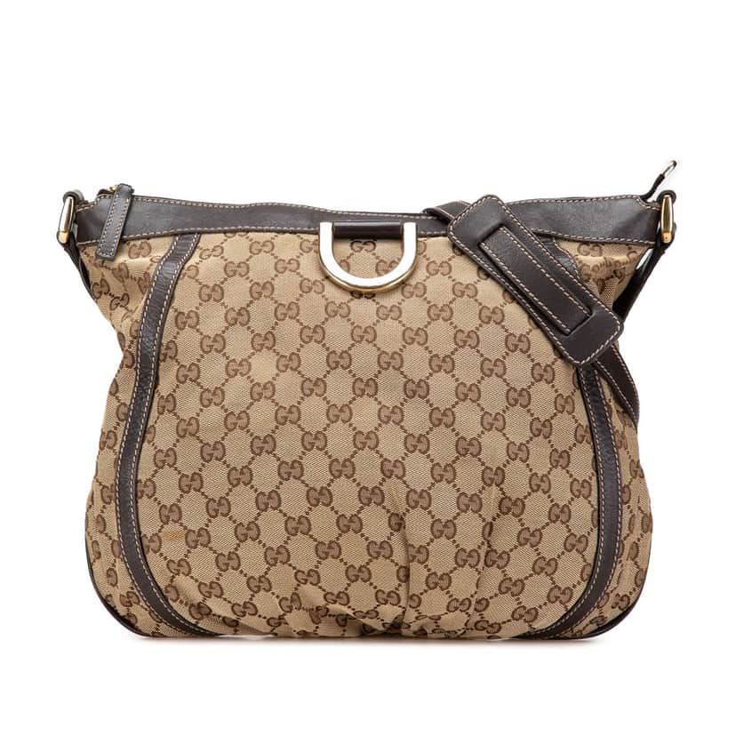 Gucci GG Canvas Abbey D Ring Crossbody Brown Canvas Good condition - Front View