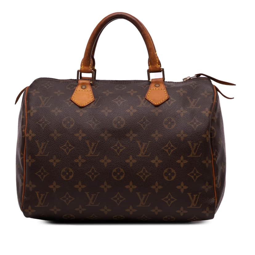 Louis Vuitton Monogram Speedy 30 Brown Canvas Good condition - Front View