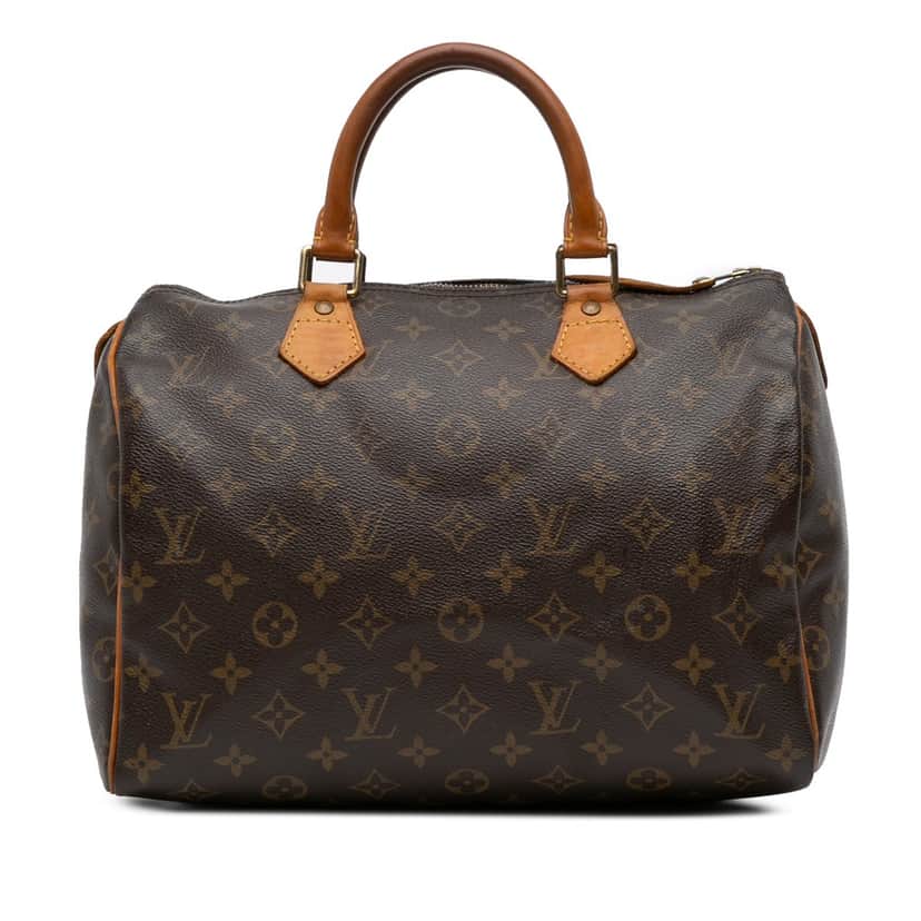 Louis Vuitton Monogram Speedy 30 Brown Canvas Good condition - Front View