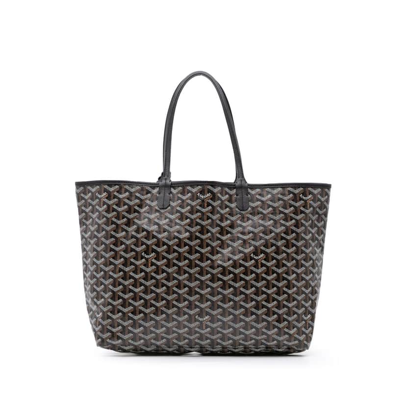 Goyard Goyardine Saint Louis PM Black Canvas Good condition - Front View