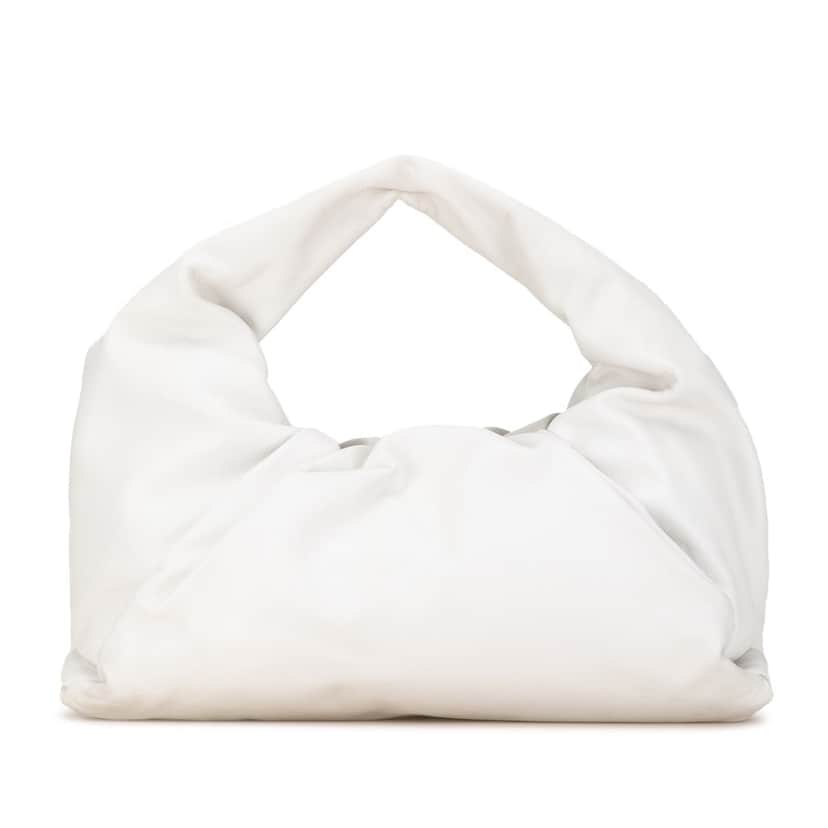 Bottega Veneta Lambskin The Shoulder Pouch White Leather Very good condition - Front View
