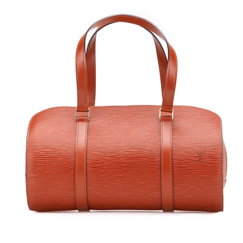 Louis Vuitton Epi Soufflot Brown Leather Fair condition - Front View