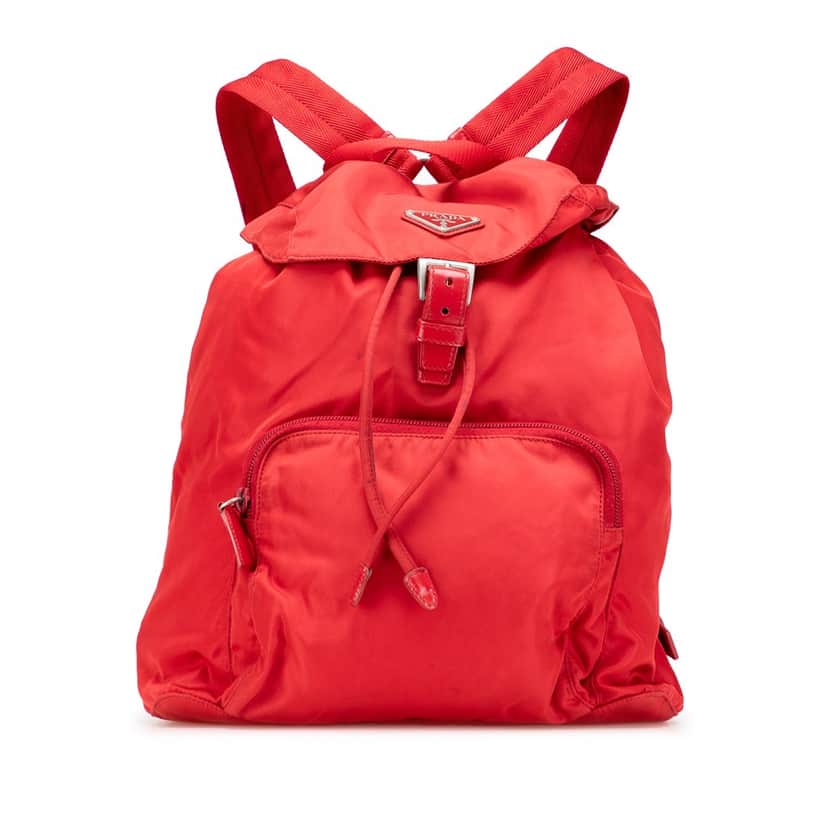 Prada Tessuto Backpack Red Fair condition - Front View